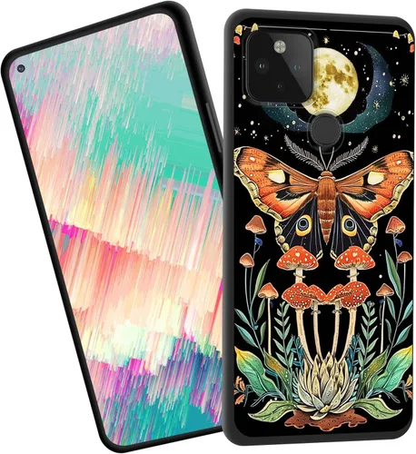 Vista 75 de Funda delgada para Google Pixel 4 XL, funda delgada de silicona de TPU suave a prueba de golpes para Google Pixel 4 XL, cruz negra