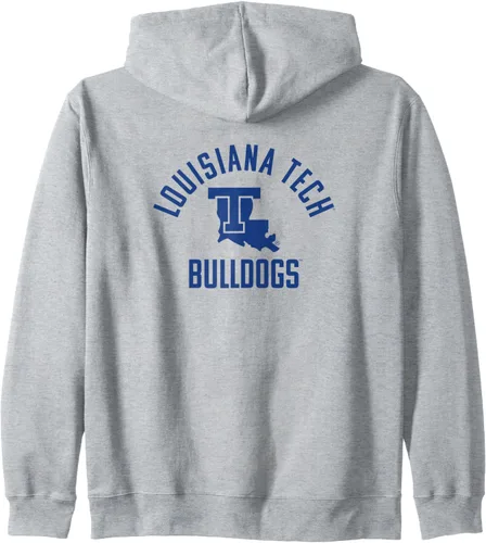 Vista 2 de Louisiana Tech Bulldogs Large One Color Zip Hoodie