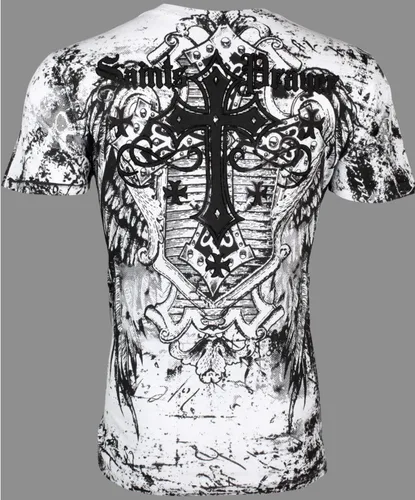 Vista 4 de Archaic Affliction - Camiseta para hombre, color blanco