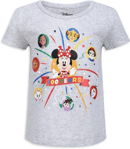 Vista 4 de Disney Paquete de 3 camisetas para niñas pequeñas y pequeñas - RosaAzulBlanco