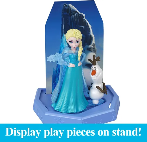 Vista 4 de Juguetes Mattel Disney Frozen, Muñeca Pequeña Revelación de Hielo con Gel de Hielo Suave y 6 Sorpresas Incluyendo Amigo del Personaje y Piezas