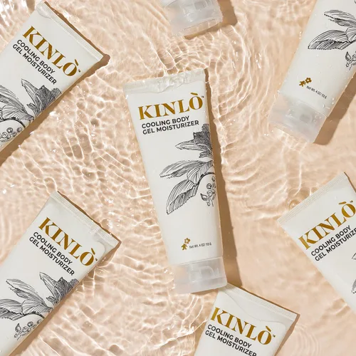 Vista 8 de Kinlo Gel hidratante refrescante Loción corporal hidratante de aloe glicerina mentol mandarina Cuidado de la piel de propiedad negra Gel