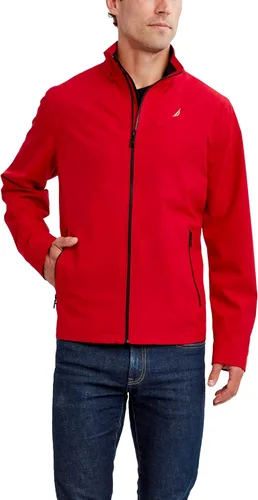 Vista 6 de Nautica - Chaqueta bomber de golf para hombre, ligera, con cremallera completa, cortavientos, atlética, para exterior Ártico Ártico