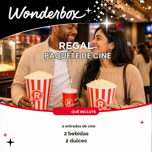 Vista 3 de Wonderbox - Experience Gift - Regal Movie – 2 Tickets, 2 Drinks & 2 Candies