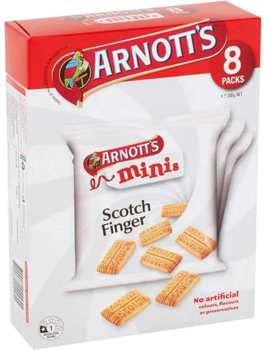 Vista 4 de Arnott's Mini dedo escocés paquete de 8