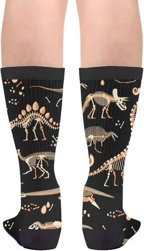 Vista 2 de Calcetines divertidos de vestido redondo para hombres y mujeres