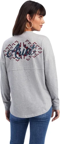 Vista 2 de ARIAT Camisa gráfica de gran tamaño para mujer
