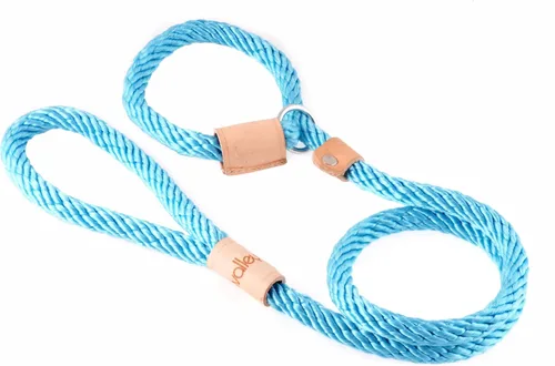 Vista 16 de Alvalley Correas de cuerda para perros con tapón, correas antideslizantes para mascotas para perros, correa suave trenzada sin tirones, ajustable