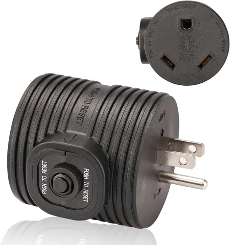 Vista 7 de RVGUARD - Enchufe Adaptador de 50 Amperios a 30 Amperios con Protección contra Sobrecarga