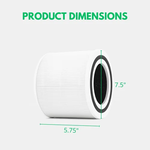 Vista 2 de Nispira Filtro de carbono HEPA 3 en 1 de repuesto compatible con purificador de aire Puro240 240, 2 paquetes