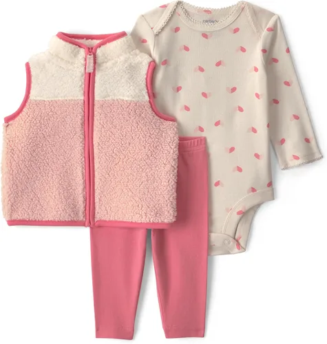 Vista 31 de Carter's Conjunto de pantalón de 3 piezas para bebé niña Floral verde