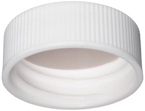 Vista 3 de Wheaton 239226 Tapón de rosca de polipropileno blanco con revestimiento de polietileno espumado con revestimiento de PTFE, tamaño 15-425