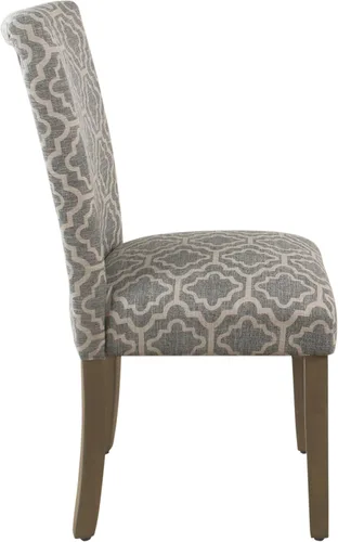 Vista 5 de HomePop Parsons - Silla de comedor, color gris (juego de 2)