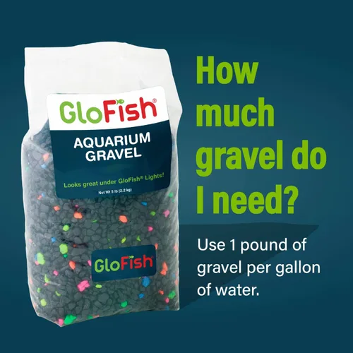 Vista 7 de GloFish Grava para acuario, grava para pecera, negra con detalles fluorescentes, complementa GloFish Tanks, bolsa de 5 libras Negro con reflejos