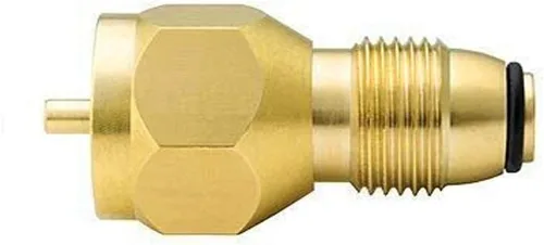 Vista 2 de YOUHO Adaptador de tanque de propano universal más seguro adaptador de recarga de propano para botella desechable desechable – 100% latón macizo