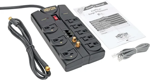 Vista 4 de enchufe múltiple para uso médico de 10 pulgadas TEL/Coaxial negro