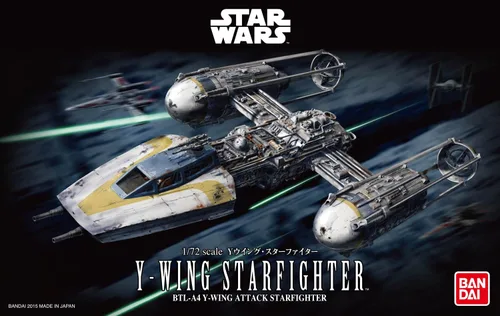 Vista 7 de Bandai Hobby, Star Wars 1/72 Y-Wing, kit para construir Starfighter