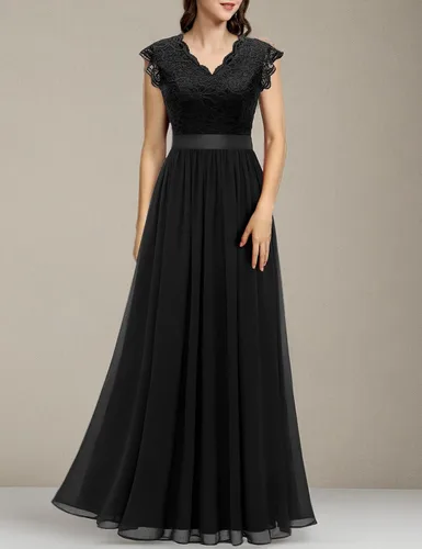 Vista 39 de Dressystar - Vestido de dama de honor, sin mangas, con cuello en V, para fiesta de boda