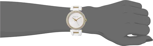 Vista 2 de Michael Kors Reloj Delray blanco MK4315 para mujer, Blanco, 36 mm, Movimiento de cuarzo