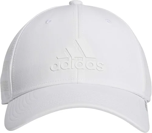 Vista 7 de adidas Gorra elástica estructurada Gameday 3 para hombre, Blanco