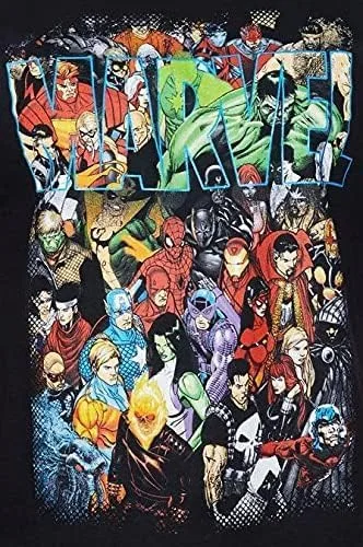 Vista 2 de Marvel Camiseta Team Ups Group Shot para hombre