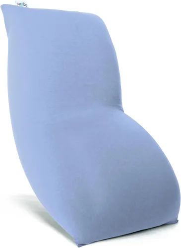 Vista 7 de Yogibo Puf corto para adultos, niños y adolescentes con relleno, suave, afelpado, cómodo, sensorial, sofá biplaza, funda lavable, neutro brillante