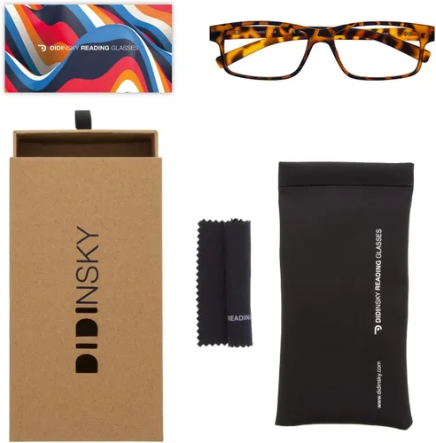 Vista 3 de DIDINSKY Reading Glasses Para hombres y mujeres. Lectores de computadora con bloqueo de luz azul. Templo flexible de goma táctil y lentes