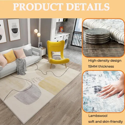 Vista 5 de Electric Heating Carpet Pad,Adjustable Temperature Heated Floor Mat with Auto Shut Off,Electric Heated Large Area Rug with Timerfor Living Room