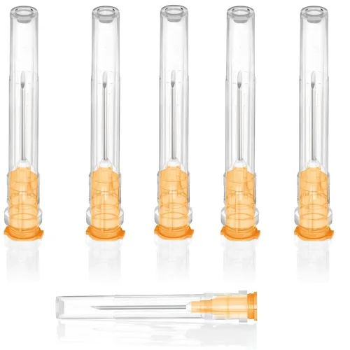 Vista 13 de Paquete de 100 suministros de laboratorio desechables de 18Ga 1 pulg/25mm con envasado sellado individualmente