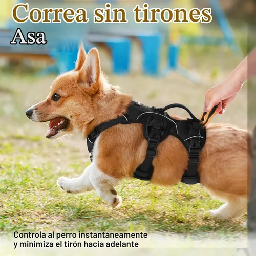 Vista 4 de rabbitgoo Arnés de perro a prueba de escape para pequeños, sin tirones con Negro