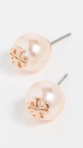 Vista 2 de Tory Burch Pendientes de perlas de imitación Swarovski para mujer