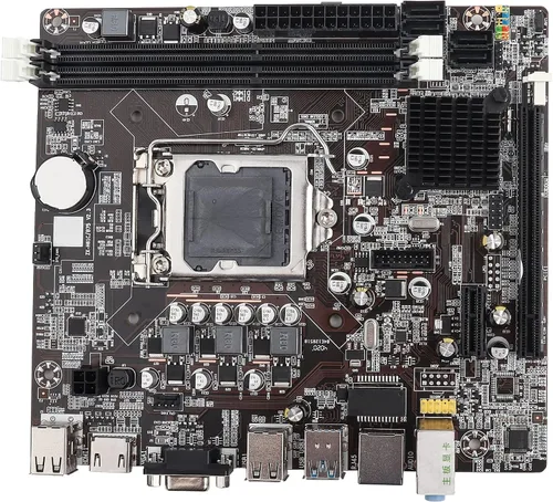 Vista 5 de Placa base para computadora de escritorio, placa base LGA 1155 USB3.0 SATA para B75, totalmente compatible con memoria de escritorio DDR3