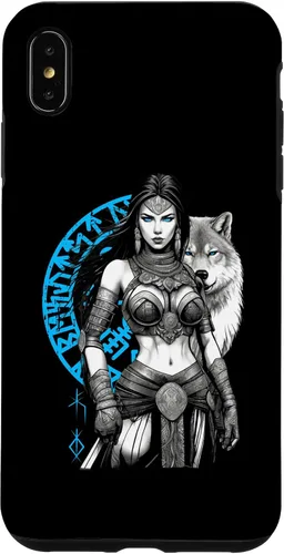 Vista 7 de Funda para iPhone 15 Mitología y fuerza The Shield Maid