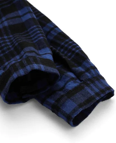 Vista 5 de SweatyRocks - Sudadera con capucha para mujer, manga larga, con botones, diseño a cuadros