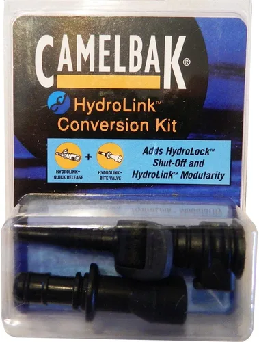 Vista 2 de CamelBak HydroLock Kit de conversión táctico, control de flujo con una sola mano y válvula de mordida grande para tubos de bebida MOLLE, color negro