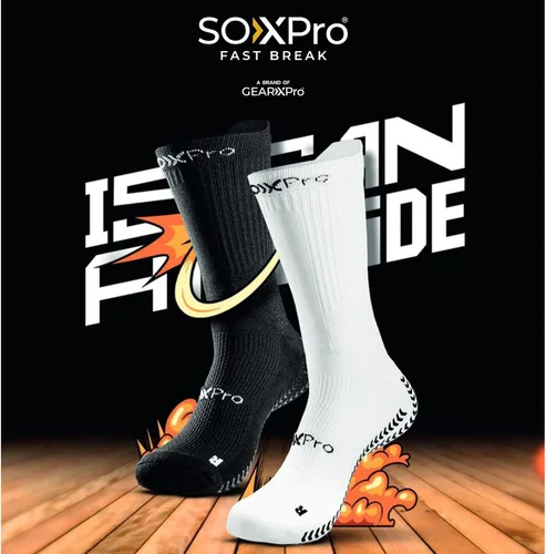 Vista 5 de Calcetines clásicos de agarre perfectos para fútbol, calcetines antideslizantes para correr de rugby y otros deportes. GEARXPRO SPORTS ITALY!