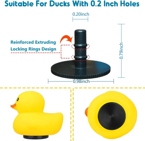 Vista 5 de 10 tapones de pato, soporte de pato de goma, soporte de pato de goma para Jeep Dash y pantalla fija, regalo para los amantes de Jeep, incluye