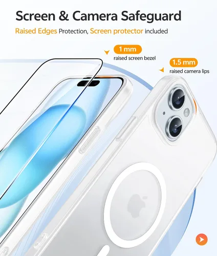 Vista 479 de FNTCASE Funda para Motorola Moto G-Stylus-5G-2025: Funda magnética translúcida mate a prueba de golpes para Moto G Stylus 2026, funda protectora