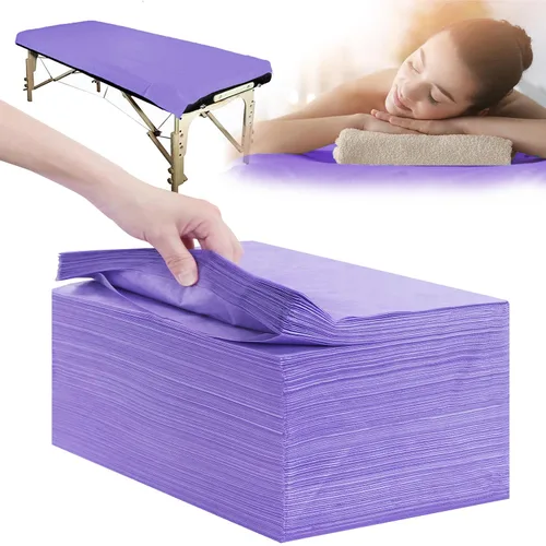Vista 19 de Sábanas desechables 100 piezas 31" x 71" Sábanas para mesa de masaje de tela no tejida Funda para cama de SPA transpirable para masaje, belleza