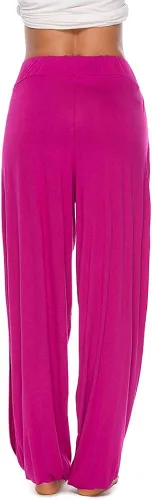 Vista 4 de AvaCostume - Pantalones de harén de corte alto para mujer estilo hippie