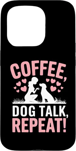Vista 14 de Coffee Dog Talk Repeat Dog Mom Puppy Love Case for iPhone 17