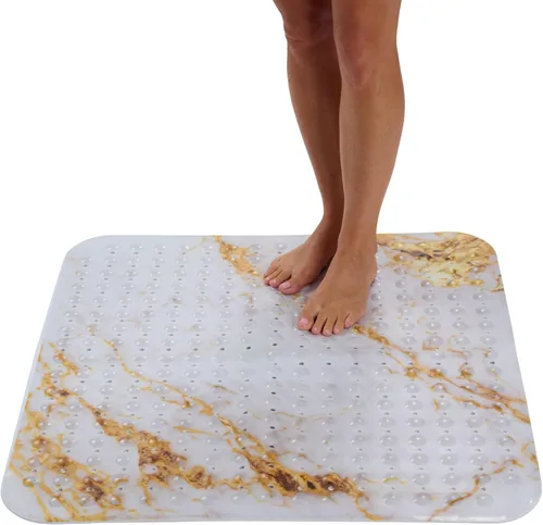 Vista 27 de ENKOSI Tapete de ducha extra grande antideslizante – 47 x 32 pulgadas – Tapete de ducha de baño XL – Tapetes de ducha grandes para suelos de ducha