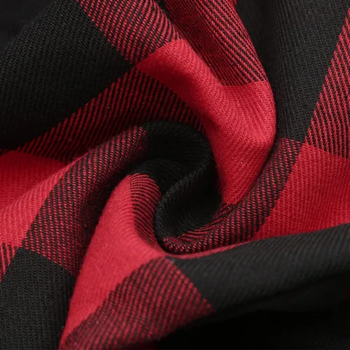 Vista 7 de MRGIINRI Suéter feo de Navidad para mujer 2023 invierno cálido raglán manga larga sudaderas Buffalo Plaid Navidad Tops