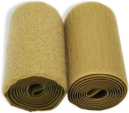 Vista 78 de Cierre de Gancho y Bucle de 1 Pulgada Beige - Cinta de Gancho y Bucle de Nylon No Adhesiva - Longitud de 1 Yarda - Para Tela, Bolsas