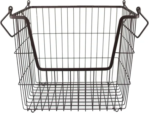 Vista 21 de DII - Cubo de almacenamiento de alambre de metal, pequeño, 11 x 11 x 6 pulgadas, negro