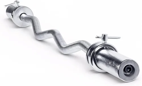 Vista 13 de CAP Barbell 47-Inch Olympic EZ Curl Bar for 2-Inch Weight Plates Multiple Options