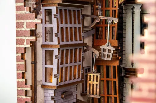 Vista 8 de Revell Harry Potter Diagon Alley 3D Book Nook Kit de rompecabezas de madera