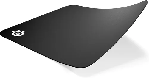 Vista 4 de SteelSeries QcK - Alfombrilla de mouse para juegos, tela gruesa media, seguimiento de picos y estabilidad, color negro