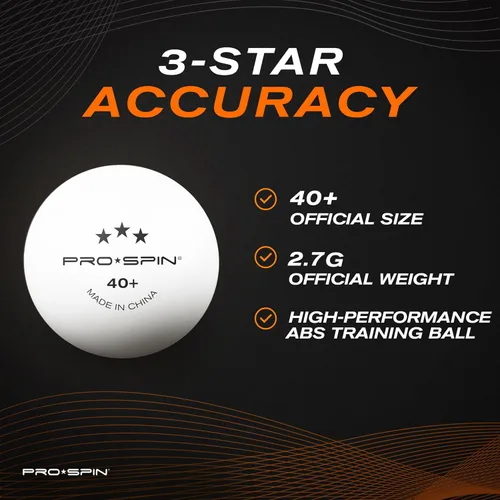 Vista 5 de PRO-SPIN Ping Pong Paddles - High-Performance Set with Premium Table Tennis Rackets, 3-Star Ping Pong Balls, Compact Storage Case Professional Set