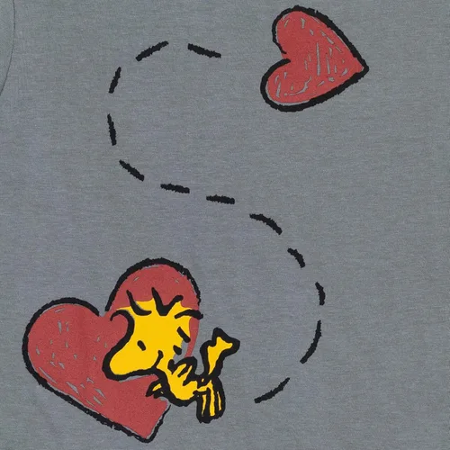 Vista 2 de PEANUTS Woodstock Snoopy Graphic - Camiseta para niños pequeños y grandes